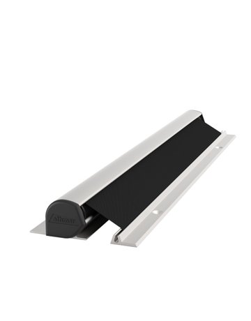 Fingerschutz Nr-25 Bandgegenseite silber Standardlänge 1925 mm, Tuch schwarz - Athmer