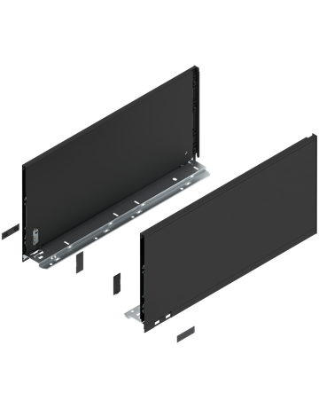 LBX Zargen pure, Höhe F (241 mm) NL=500 mm, carbonschwarz matt - Blum
