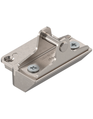 AVENTOS HK-XS Hochklappe, Frontbefestigung für schmale Alurahmen, durch Schrauben, vernickelt - Blum