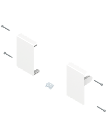 TANDEMBOX Fronthalter, Höhe M, für Innenschubkasten, links/rechts, für TANDEMBOX antaro, seidenweiss - Blum