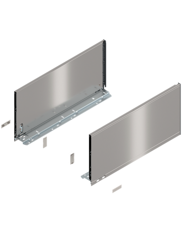 LEGRABOX Zarge, Höhe F (241 mm), NL=500 mm, links/rechts, für LEGRABOX pure, inox-gebür.-lackiert - Blum