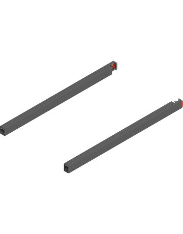 MERIVOBOX Längsreling, NL=350 mm, links/rechts, oriongrau matt - Blum