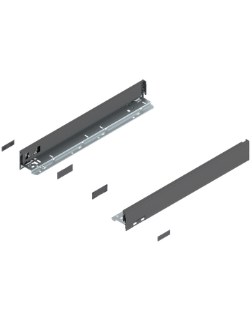 LEGRABOX Zarge, Höhe N (66.5 mm), NL=500 mm, links/rechts, für LEGRABOX pure, oriongrau matt - Blum