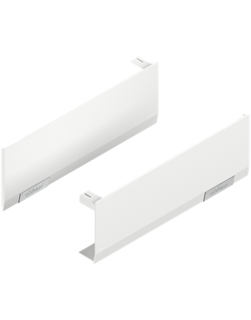 Abdeckkappenset AVENTOS HF/HS/HL top, glatt, links/rechts, seidenweiss/inox-g. - Blum