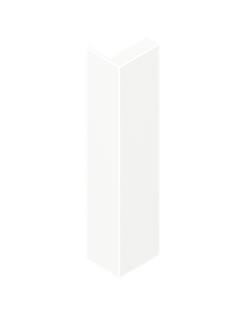 Abdeckkappe für MERIVOBOX, Höhe E, symmetrisch, unbedruckt, seidenweiss matt - Blum