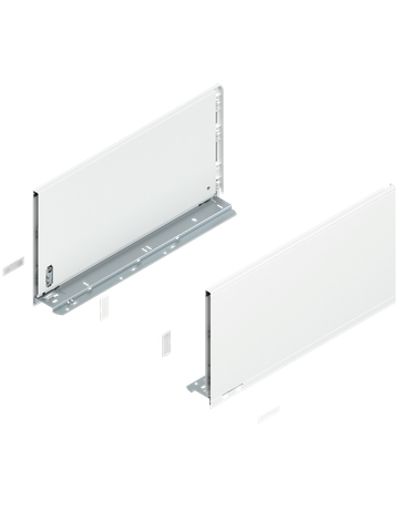 LEGRABOX Zarge, Höhe F (241 mm), NL=450 mm, links/rechts, für LEGRABOX pure, seidenweiss matt - Blum