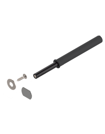 TIP-ON für Türen (Set), Langversion, mit Magnet, carbonschwarz - Blum