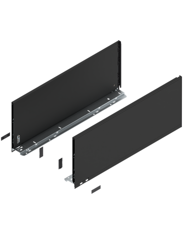 LBX Zargen pure, Höhe F (241 mm) NL=600 mm, carbonschwarz matt - Blum