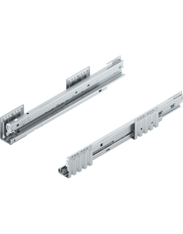 MERIVOBOX Korpusschiene, 40 kg, NL=400 mm, links/rechts, verzinkt - Blum
