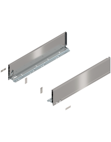 LEGRABOX Zarge, Höhe K (128.5 mm), NL=550 mm, links/rechts, für LEGRABOX pure, inox-gebür.-lackiert - Blum