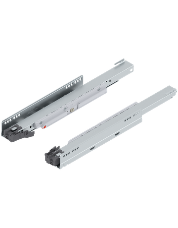 LEGRABOX Korpusschiene mit TIP-ON, Vollauszug, 40 kg, NL=450 mm, links/rechts, verzinkt - Blum