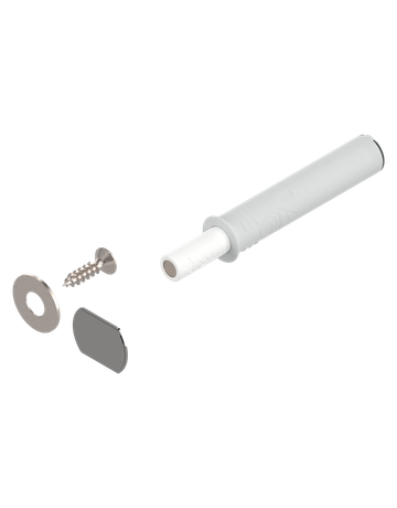 TIP-ON für Türen (Set), Kurzversion, mit Magnet, seidenweiss - Blum