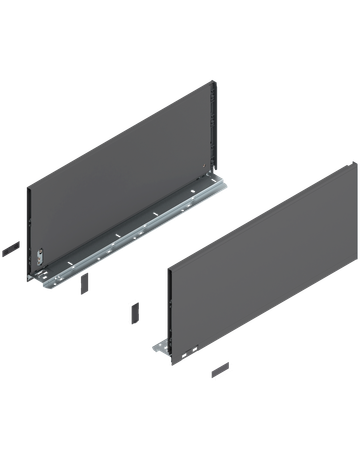 LEGRABOX Zarge, Höhe F (241 mm), NL=550 mm, links/rechts, für LEGRABOX pure, oriongrau matt - Blum