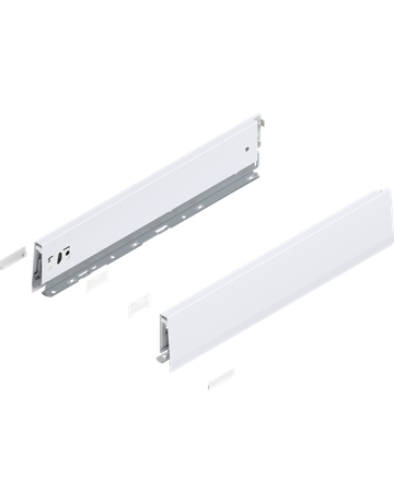MBX M-Zargen (91 mm) NL=450 mm, seidenweiß - Blum
