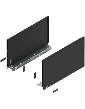 LBX Zargen pure, Höhe F (241 mm) NL=400 mm, carbonschwarz matt - Blum