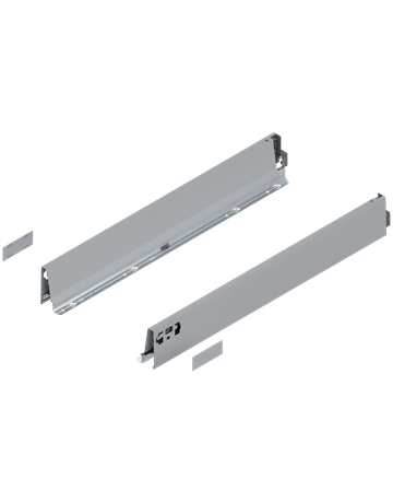 TBX M-Zargen (83 mm) NL=600 mm, weißaluminium - Blum