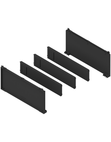 AMBIA-LINE Flaschenset, für LEGRABOX/MERIVOBOX, carbonschwarz matt - Blum