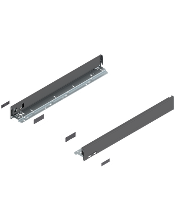 LEGRABOX Zarge, Höhe N (66.5 mm), NL=550 mm, links/rechts, für LEGRABOX pure, oriongrau matt - Blum