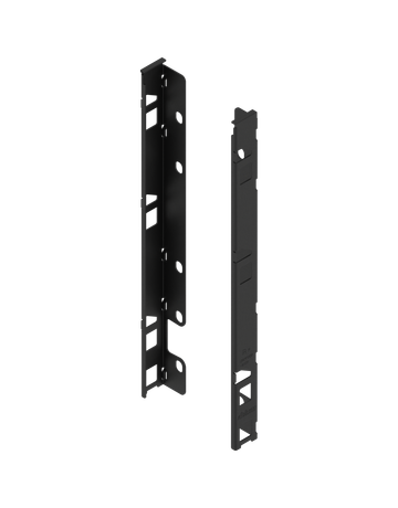 LBX Holzrückwandhalter, H=257 mm carbonschwarz matt - Blum