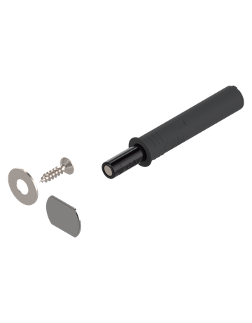 TIP-ON für Türen (Set), Kurzversion, mit Magnet, carbonschwarz - Blum