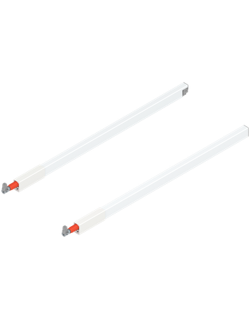 TANDEMBOX Längsreling (oben), für Frontauszug, NL=550 mm, links/rechts, für TANDEMBOX antaro, seidenweiss - Blum