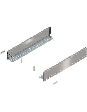 LEGRABOX Zarge, Höhe M (90.5 mm), NL=500 mm, links/rechts, für LEGRABOX pure, inox-gebür.-lackiert - Blum