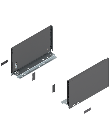 LEGRABOX Zarge, Höhe C (177 mm), NL=300 mm, links/rechts, für LEGRABOX pure, oriongrau matt - Blum