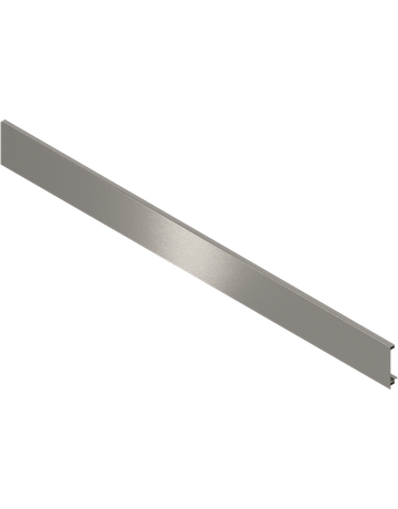 LEGRABOX Vorderstück, für Innenschubkasten und Innenauszug mit Querreling, KB=1200 mm, zum Ablängen, eloxiert niro 2 - Blum