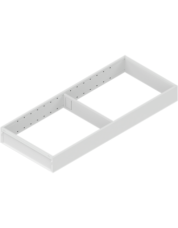 AMBIA-LINE Rahmen, für LEGRABOX/MERIVOBOX Schubkasten, Stahl, NL=500 mm, Breite=200 mm, seidenweiss matt - Blum