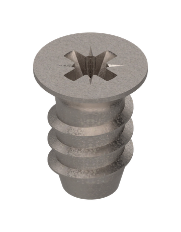 Systemschraube, Senkkopf, Ø6 mm, Nennlänge: 10 mm, vernickelt - Blum