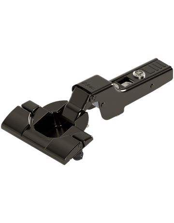 CLIP top Standardscharnier 110°, Mittelanschlag, ohne Feder, Topf: INSERTA, onyxschwarz - Blum