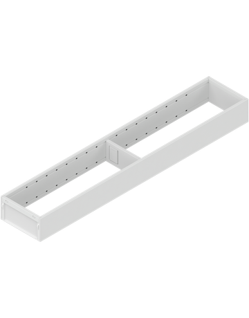 AMBIA-LINE Rahmen, für LEGRABOX/MERIVOBOX Schubkasten, Stahl, NL=550 mm, Breite=100 mm, seidenweiss matt - Blum