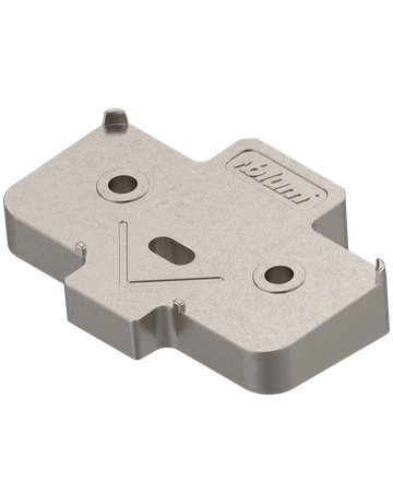 Winkelkeil, kreuzform, +5°, Schraubversion, Distanzstärke: 6 mm, vernickelt - Blum