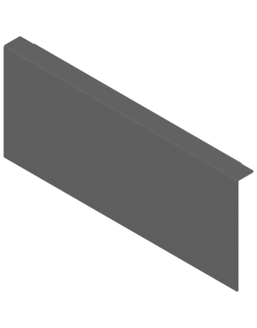 AMBIA-LINE Holzrückwandadapter, für LEGRABOX/MERIVOBOX Schubkasten Höhe K, Stahl, oriongrau matt - Blum