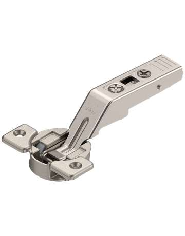 CLIP top Zwischenscharnier für AVENTOS Hochfaltklappe 134°, ohne Feder, Topf: Schrauben, vernickelt - Blum