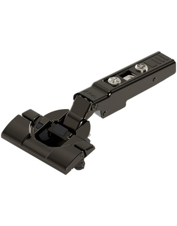 CLIP top BLUMOTION Standardscharnier 110° Spezial, Eckanschlag, Topf: INSERTA, onyxschwarz