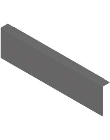 AMBIA-LINE Holzrückwandadapter, für LEGRABOX/MERIVOBOX Schubkasten Höhe M, Stahl, oriongrau matt - Blum