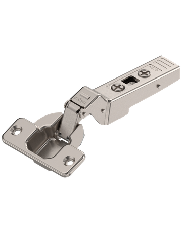 CLIP top Winkelscharnier 20° II, aufschlagend, ohne Feder, Topf: Schrauben, vernickelt - Blum