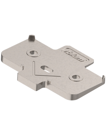 Winkelkeil, kreuzform, -5°, Schraubversion, Distanzstärke: 6 mm, vernickelt - Blum