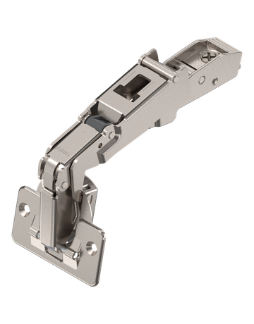 CLIP top Weitwinkelscharnier 170°, Eckanschlag, Topf: Schrauben, vernickelt - Blum