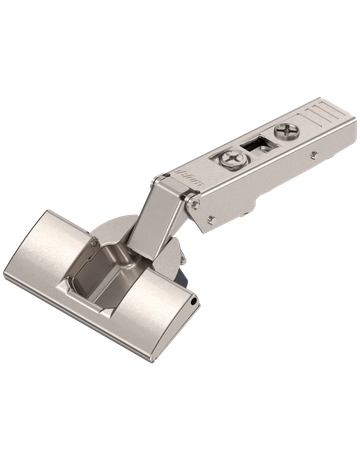 CLIP top Standardscharnier 120°, Eckanschlag, ohne Feder, Topf: INSERTA, vernickelt - Blum