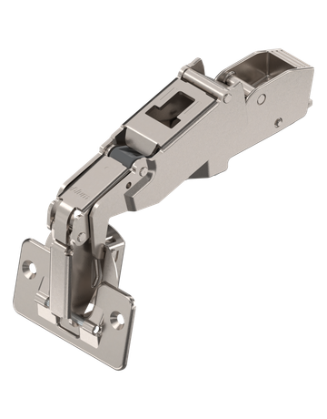 CLIP top Weitwinkelscharnier 170°, Mittelanschlag, Topf: Schrauben, vernickelt - Blum