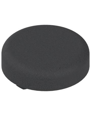 Glastürscharnier-Topfabdeckkappe, rund, schwarz - Blum