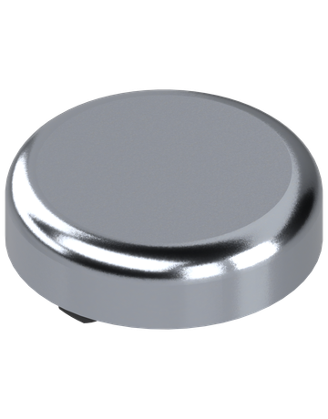 Glastürscharnier-Topfabdeckkappe, rund, verchromt - Blum