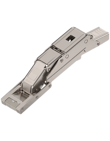 CLIP top Glastür-CRISTALLO 110°, Eckanschlag, ohne Feder, Topf: Kleben, vernickelt - Blum