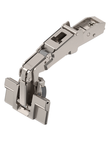 CLIP top Weitwinkelscharnier 170°, Eckanschlag, ohne Feder, Topf: INSERTA, vernickelt - Blum