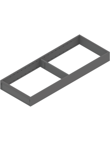 AMBIA-LINE Rahmen, für LEGRABOX/MERIVOBOX Schubkasten, Stahl, NL=550 mm, Breite=200 mm, oriongrau matt - Blum