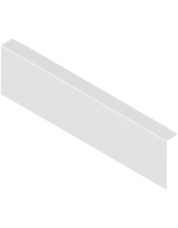 AMBIA-LINE Holzrückwandadapter, für LEGRABOX/MERIVOBOX Schubkasten Höhe M, Stahl, seidenweiss matt - Blum