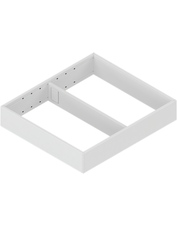 AMBIA-LINE Rahmen, für LEGRABOX/MERIVOBOX Schubkasten, Stahl, NL=300 mm, Breite=242 mm, seidenweiss matt - Blum