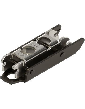 CLIP Montageplatte, gerade, 3 mm, Stahl, Schrauben, HV: Exzenter, onyxschwarz - Blum